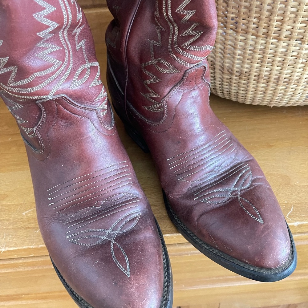 Rustic Red Cowboy Boots - Picture 7 of 7